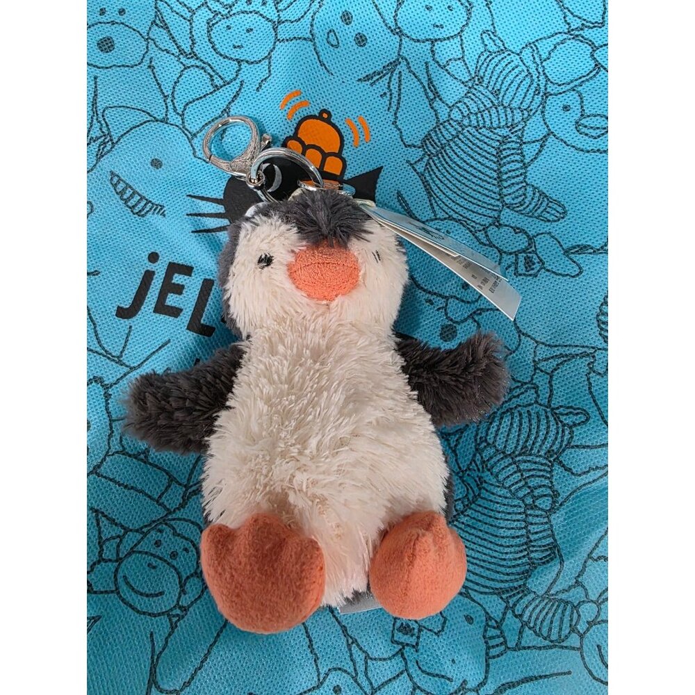 NWT Jellycat Peanut Penguin Bag Charm keychain keyring - Picture 6 of 7